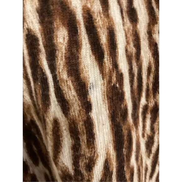 MICHAEL Michael Kors Leopard Print Long Sleeve Dress | Size S - Picture 4 of 4